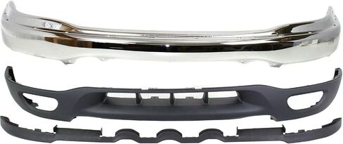 طقم المصد المرآب Pro for Ford F-150 1999-2003 Front 4WD Chrome Steel استبدال # XL3Z17757AA FO1002356 XL3Z17626BA FO1095181 in Saudi Arabia