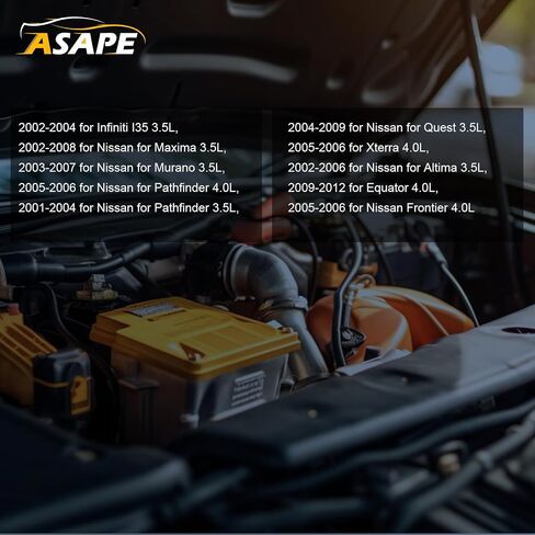 ASAPE UF-349 6PCS Ignition Coil with Spark Plug Fit for 2002-2004 for Infiniti I35 3.5L 2002-2008 for Nissan Maxima 3.5L 2003-2007 for Nissan Murano 3.5L 2002-2006 for Nissan Altima 3.5L in Saudi Arabia