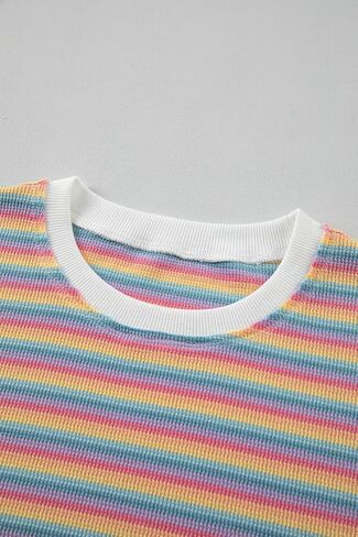 Summer Style: Pink Stripe Tee and Drawstring Shorts for Easy Movement in Saudi Arabia