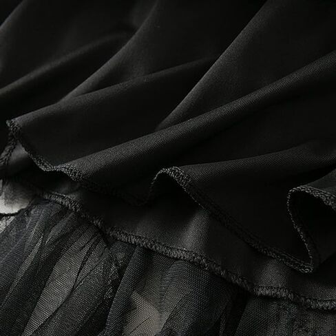 نساء واحد من الحجم تنورة شبكية شبكية تنحنح رقيق متعدد الطبقات متدرج منتفخ tulle (Midi Pink) in Kuwait