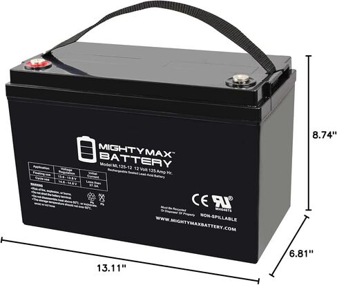 Mighty Max Battery 12V 125AH SLA Replacement Battery for Basement Watchdog 30HDC140S in Saudi Arabia