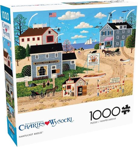 Buffalo Games - Charles Wysocki - Clammers at Hodges - أحجية الصور المقطوعة 300 قطعة للبالغين، ألغاز تحدي مثالية ليالي الألعاب - حجم اللغز النهائي هو 21.25 × 15.00 in Saudi Arabia