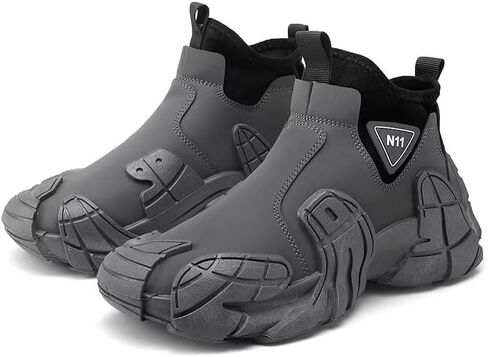 Men's High Top Running Shoes Lightweight Slip On Walking Shoes Workout Shoes for Men Fashion Sneakers in Saudi Arabia