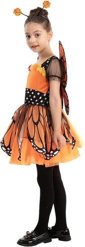 Spooktacular Creations Child Girls Butterfly Costume, Toddlers Butterfly Outfit w/Wings Headband for Kids Halloween Parties in Saudi Arabia