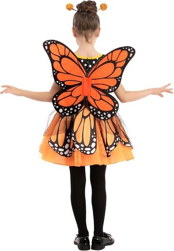 Spooktacular Creations Child Girls Butterfly Costume, Toddlers Butterfly Outfit w/Wings Headband for Kids Halloween Parties in Saudi Arabia