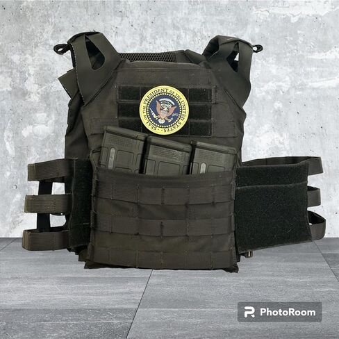 Idiocracy Presidential Seal Military Morale Patch with Decal - Hook and Loop Backed Funny Tactical PVC Patch for Hat, Backpack, Jacket, Vest, Carrier - in Saudi Arabia