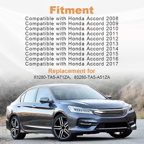 السائق الأيسر وجانب الركاب الأيمن SUN VISOR متوافق مع Honda Accord 2008-2017 بديل 83280-TA5-A71ZA 83280-TA5-A51ZA (Beige) in Saudi Arabia