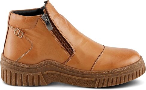 SPRING STEP WOMIN'S WOMINT BOOTS مع سحابات مزدوجة ، وتصميم غرزة على النقيض ، والنعال القابلة للإزالة in Kuwait