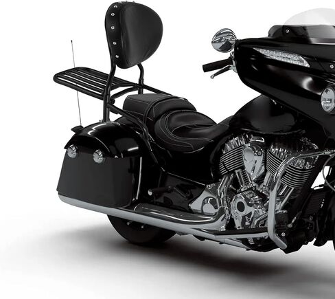 TCMT BACKREST SISSY BAR RACK & MOUNT ROPOLS FIT لـ Indian Chieftain Limited 2017-2024 Springfield Dark Horse Challenger Limited 21-24 Roadmaster 17-24 Indian Vintage 20-21 Black in Kuwait