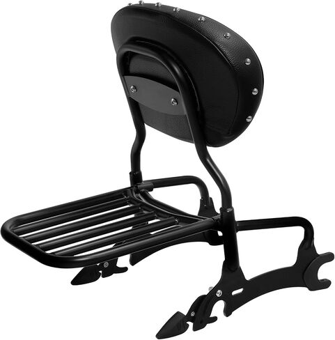 TCMT BACKREST SISSY BAR RACK & MOUNT ROPOLS FIT لـ Indian Chieftain Limited 2017-2024 Springfield Dark Horse Challenger Limited 21-24 Roadmaster 17-24 Indian Vintage 20-21 Black in Kuwait