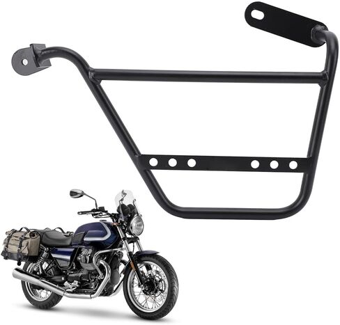 aqxreight Motorcycle Side Luggage Rack - Strong 12mm Iron Tube Support Bracket for Moto Guzzi V7 Stone Special, Classic Trofeo, and Milano 2021-2024 (Left: MV833 BBZJ) in Saudi Arabia