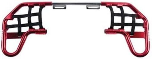 TUSK Comp Series Nerf Bars Red with Black Webbing for Honda TRX 450R 2004-2009 in Saudi Arabia