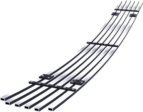 HD Ridez Compatible with Ford Econoline E-Series 2008-2014 Lower Bumper Stainless Steel Black 8x6 Horizontal Billet Grille Insert HDR-GRFA3340J in Saudi Arabia