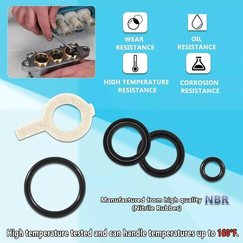 30623 Seal Kit Replacement Fit For Cat Pump Model 30 31 34 35 310 340 350 310B 310S 310W 340S 340B 340W 350 350S 350B 350W Models, 5 Frame Plunger Pumps in Kuwait