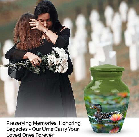 Duck Urn - Cremation Urn Small - Miniature Cremation Urns - Cremation Urns for Adult Ashes Men - Mini Urns for Ashes Single - Urns for Ashes Adult Male (Size - 3inch,4pcs) in Saudi Arabia
