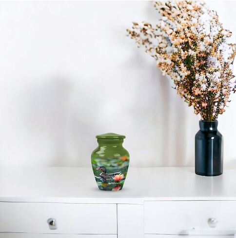 Duck Urn - Cremation Urn Small - Miniature Cremation Urns - Cremation Urns for Adult Ashes Men - Mini Urns for Ashes Single - Urns for Ashes Adult Male (Size - 3inch,4pcs) in Saudi Arabia