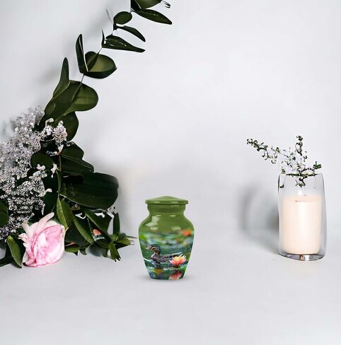 Duck Urn - Cremation Urn Small - Miniature Cremation Urns - Cremation Urns for Adult Ashes Men - Mini Urns for Ashes Single - Urns for Ashes Adult Male (Size - 3inch,4pcs) in Saudi Arabia