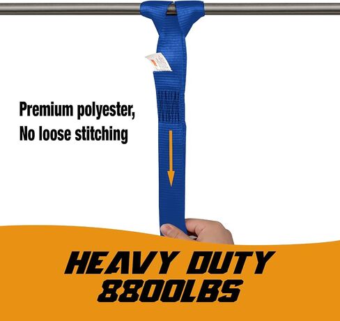 Soft Loop Motorcycle Tie-Down Straps, 1100 lb Load Capacity - 6 Pack 14 inches UV Resistant Tie-Down Loops, Secure Trailering of Bikes, ATV, UTV, Lawn Equipment in Saudi Arabia