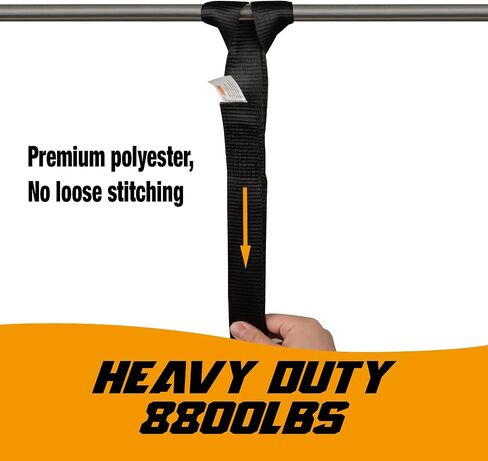 Soft Loop Motorcycle Tie-Down Straps, 1100 lb Load Capacity - 6 Pack 14 inches UV Resistant Tie-Down Loops, Secure Trailering of Bikes, ATV, UTV, Lawn Equipment in Saudi Arabia