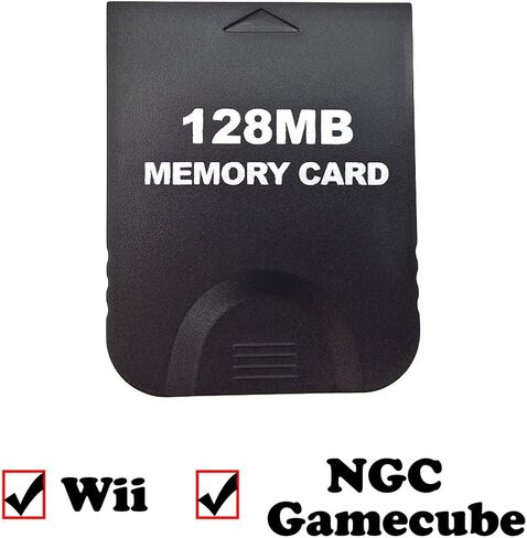محول محول بطاقة فلاش للتخزين الصغير GC2SD بديل لقارئ بطاقة وحدة التحكم لجهاز Wii وNGC (أسود) in Kuwait