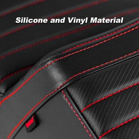 سائق من قطعة واحدة ومقعد للركاب مع غرز نمط الماس لتلاءم لهارلي تورنج رود كينج 1997-2007 شارع Glide 2006-2007 (خياطة حمراء) in Kuwait