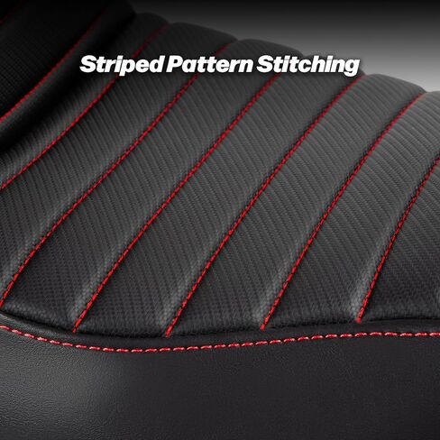 سائق من قطعة واحدة ومقعد للركاب مع غرز نمط الماس لتلاءم لهارلي تورنج رود كينج 1997-2007 شارع Glide 2006-2007 (خياطة حمراء) in Kuwait