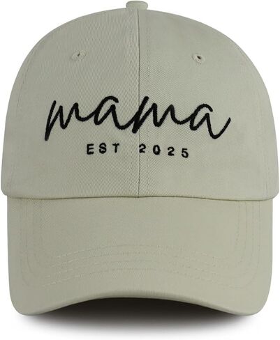 Mama EST 2025 Hats for Women, Adjustable Embroidered New Mom Baseball Cap in Saudi Arabia