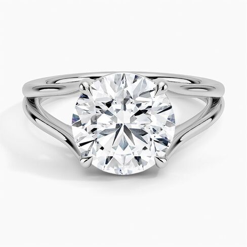 3 CT Moissanite خاتم الخطوبة STERLING SILD و 10K 14K 18K الذهب الصلب تقسيم شانك مويسانيت خاتم عيد الميلاد هدية للنساء in Kuwait