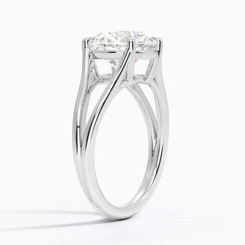 3 CT Moissanite خاتم الخطوبة STERLING SILD و 10K 14K 18K الذهب الصلب تقسيم شانك مويسانيت خاتم عيد الميلاد هدية للنساء in Kuwait