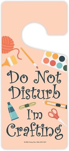 Honey Dew Gifts, Go Away My Alone Time is for Everyone's Safety, Door Hangers, Door Knob Hanger, Front Door Hanger, Funny Door Sign Hanger, Bedroom Door Decor, 4 inch by 9 inch, HDG-1642 in Kuwait