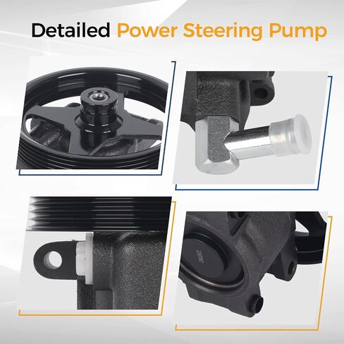 PAROD Power Steering Pump w/Pulley Fit for 1999-2002 Ford Crown Victoria, 2001-2002 Expedition, 1997-03 F-150, 2004 F-150 Heritage, 97-07 F-250, 97-2003 Lobo, 99-02 Grand Marquis, #20282, F65Z3A674AA in Saudi Arabia