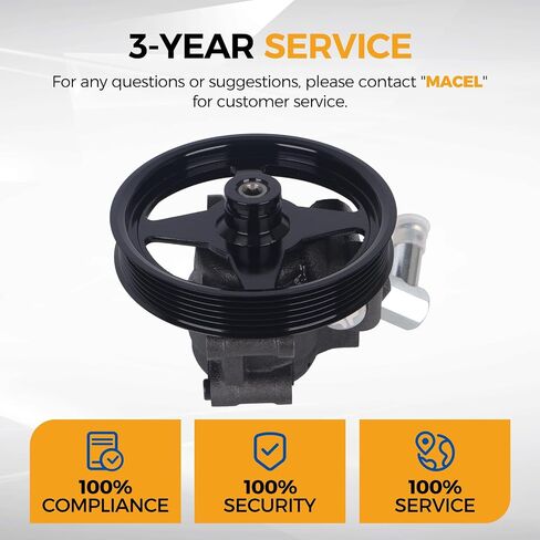 PAROD Power Steering Pump w/Pulley Fit for 1999-2002 Ford Crown Victoria, 2001-2002 Expedition, 1997-03 F-150, 2004 F-150 Heritage, 97-07 F-250, 97-2003 Lobo, 99-02 Grand Marquis, #20282, F65Z3A674AA in Saudi Arabia