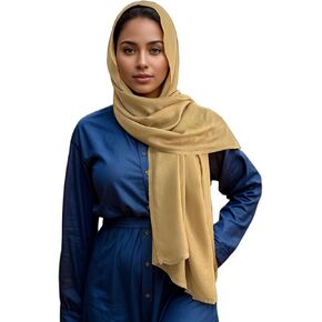 Viscose Cotton Hijab Scarf For Women Daily Wear,Lightweight Modal Scarf Shawl Head Wraps For Abaya Accessories in Kuwait