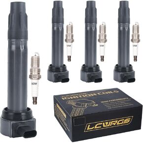 Set of 4 Ignition Coil Pack Iridium Spark Plugs Fits for 2007 2008 2009 2010 2011 2012 2013 2014 2015 2016 Jeep Patriot Compass MK Dodge Avenger Caliber Journey Chrysler Sebring 200 2.4 2.0 L4 in Kuwait