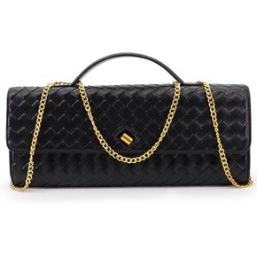 Woven Evening Clutch Purses for Women, Leather Crossbody Purse Shoulder Bag for Wedding Party in Saudi Arabia