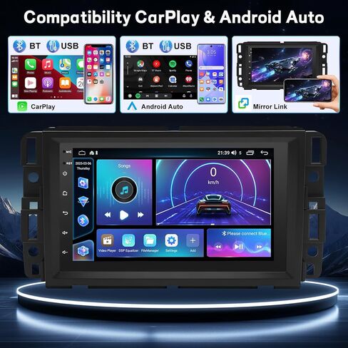 9" Android 13 Double Din Car Stereo w/Wireless Carplay Android Auto for Ford Transit Connect 2014-2018 IPS Car Audio Receiver w/WiFi GPS Bluetooth AHD Backup Camera Mic,SWC/AV in/FM/AM Radio Receiver in Saudi Arabia