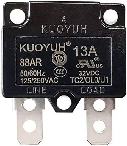 KUOYUH Circuit Breaker 88AR Series 125/250VAC 50/60Hz (1pc) (30 Amp) in Saudi Arabia