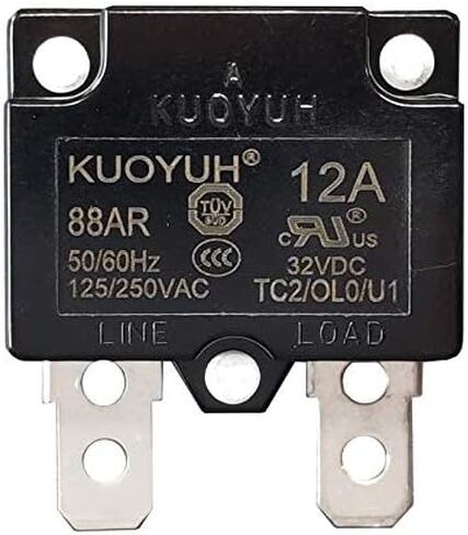 KUOYUH Circuit Breaker 88AR Series 125/250VAC 50/60Hz (1pc) (30 Amp) in Saudi Arabia