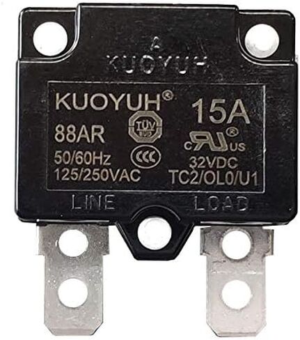 KUOYUH Circuit Breaker 88AR Series 125/250VAC 50/60Hz (1pc) (30 Amp) in Saudi Arabia