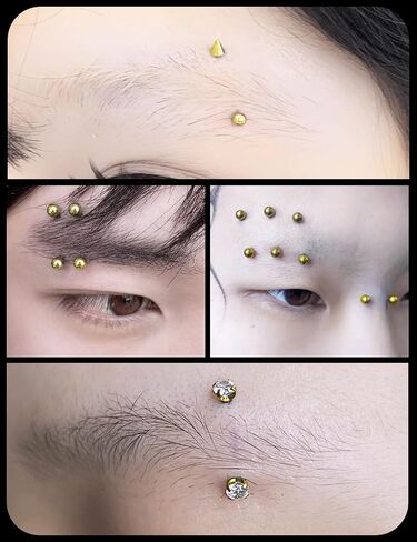 Eyebrow & Rook Piercing Jewelry Surgical Steel Internal Thread Curved Barbell Tiny Eyebrow Ring Vertical Labret Lip Jewelry Ear Rook Small Belly Button Ring for Women Men 16g 6mm/8mm/10mm in Kuwait