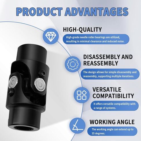 3/4 "20 spline x 3/4" Round Round Sweat U Coint Single Single Black Universal Coint in Saudi Arabia
