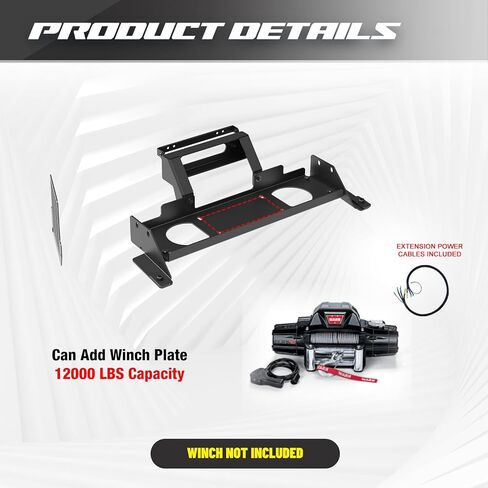 Autowiki Front Winch Mount Bracket for 2020-2024 Chevy Silverado 2500/3500/2500 HD/3500 HD ، لوحة رافعة خفية أمامية لـ 20-24 Silverado 2500 3500 in Saudi Arabia