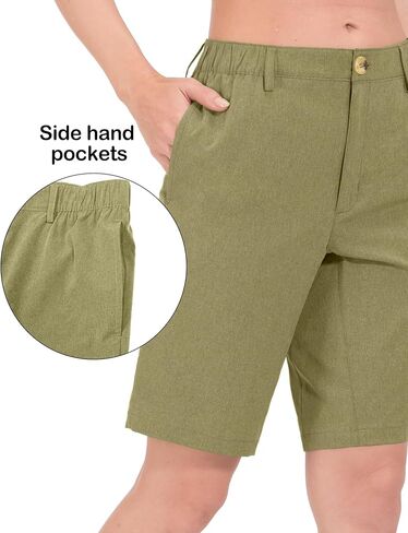 Little Donkey Andy Women's Bermuda Quick Dry Lightweight Stretch Shorts Golf Hiking Travel in Kuwait