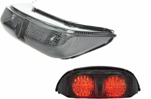 Fit for Yamaha 1999-2000 YZF R6; LED Rear Lamp Brake Tail Light Integrated Turn Signal;5EB-84710-10-00 (Smoke) in Saudi Arabia