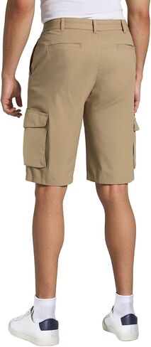 Agile Mens Casual Summer Flat Front Essential Stretch Shorts/Cargo Shorts with Pockets in Kuwait