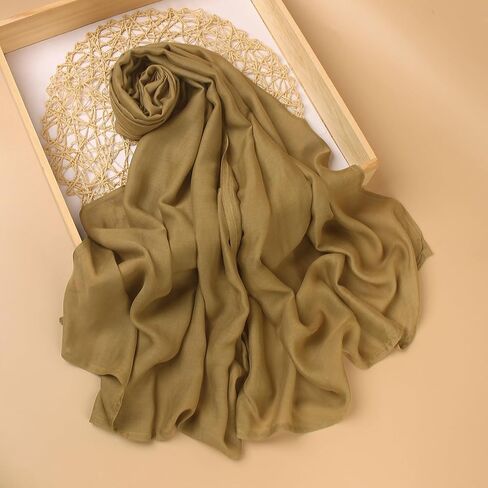 Viscose Cotton Hijab وشاح للنساء اليومي ، ولفائف شال شال خفيفة الوزن لملحقات Abaya in Kuwait