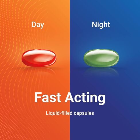 Axiv Night & Night Cold & Flu Medicine Pack Packs Softgels ، النهار والليلا in Kuwait