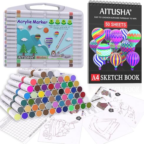 Coloring Markers Set for Adults with Standing Base, 168 Colors Dual Tip Permanent Art Pens with Travel Case for Drawing Sketching Adult Coloring Highlighting and Underlining in Saudi Arabia