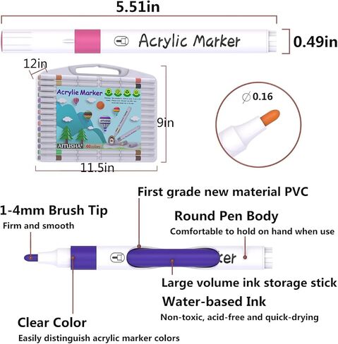 Coloring Markers Set for Adults with Standing Base, 168 Colors Dual Tip Permanent Art Pens with Travel Case for Drawing Sketching Adult Coloring Highlighting and Underlining in Saudi Arabia
