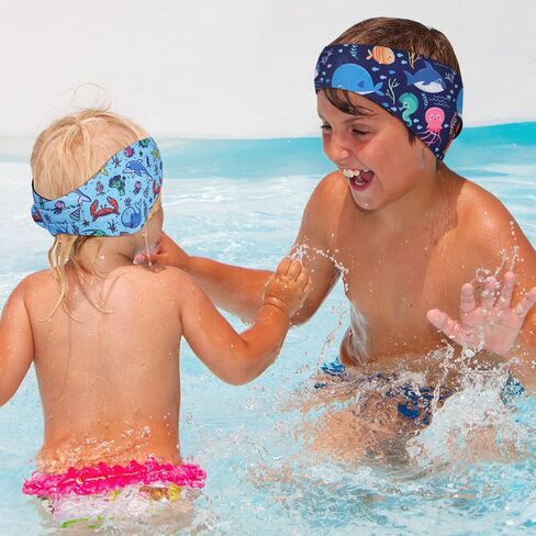 4 Pieces Swimming Headband Swimming Ear Band Adjustable Swim Headband Keeping Water Out Ear Protection Headband for Kids Adults Surfing Bathing Kayaking (Delicate Style) in Saudi Arabia